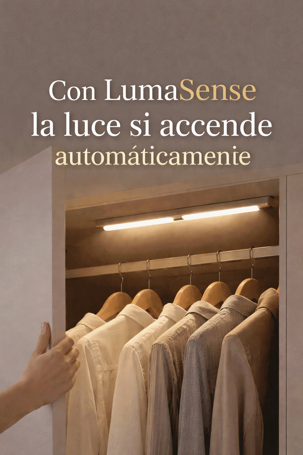 LumaSense™ – Luce intelligente per armadi